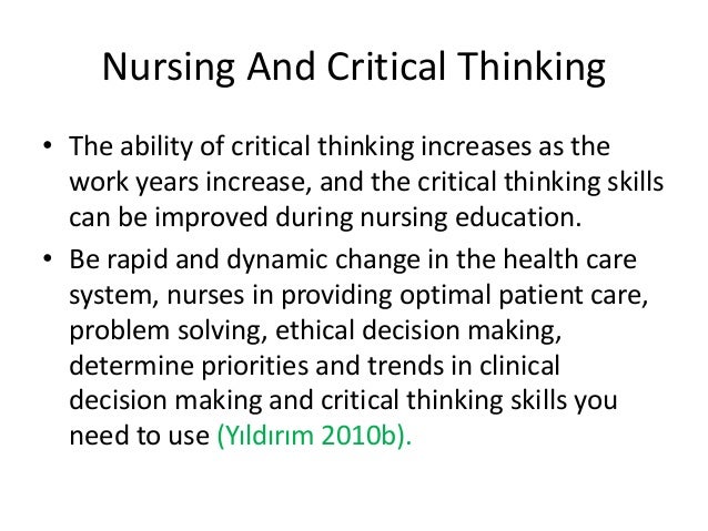 example of critical thinking essays